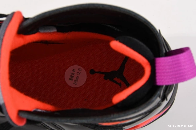 Retro 313358-006 7 Black Patent Jordan Air 0710